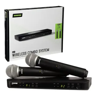 Microfone Shure Duplo Receptor Pg88 E Microfone Pg58 | Mercado Livre