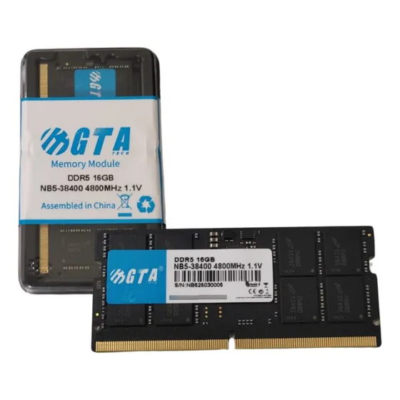 Memoria Notebook 16gb Ddr5 4800 Cl 22 1.5v Sodimm Gta Tech