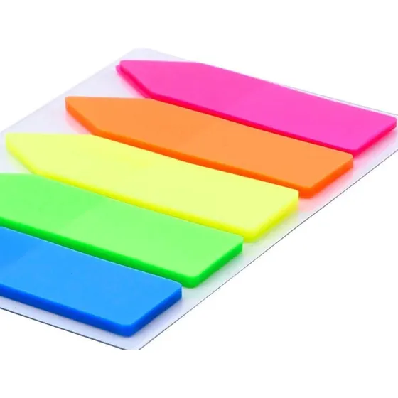 Banderita Tipo Flecha Colores X100 Und *6 Paquetes