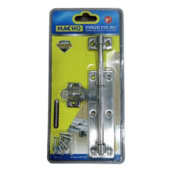 Perno Pasador De Puerta Acero Inoxidable 8 Pulgadas