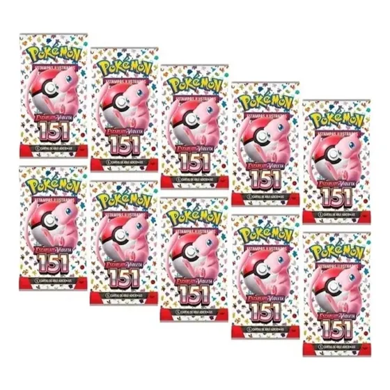 10 Booster Pokemon Escarlate E Violeta 151 Copag