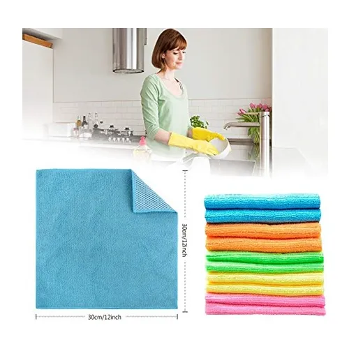 Paño D Microfibra Para Limpieza 30x30 Cm X Docena 12 Pañitos