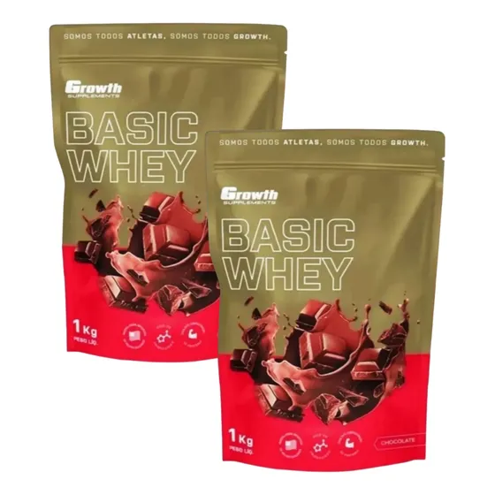 Kit 2x Whey Protein (1kg) - Growth Supplements
