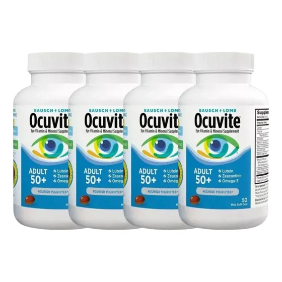 Combo X 4 Ocuvite Adult 50+ Salud Ocular 50 Capsulas