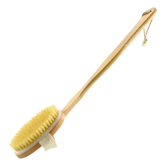 Cepillo Seco De Baño Mango Largo Espalda Cuerpo Unisex