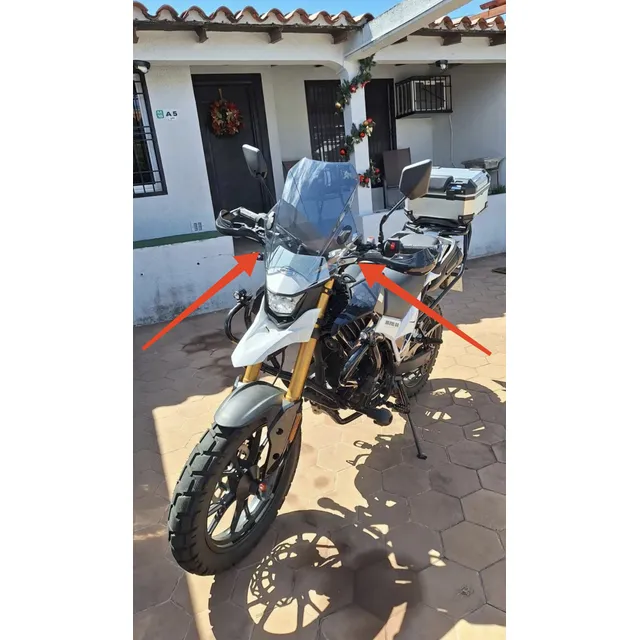 Visera Parabrisas Para Moto Universal Policarbonato