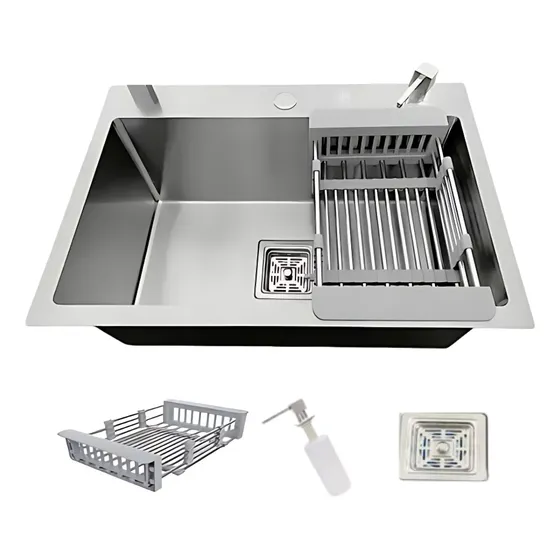 Cuba Gourmet Homefy Quadrada Aço Inox 304 Escovada 60x40cm Acessórios