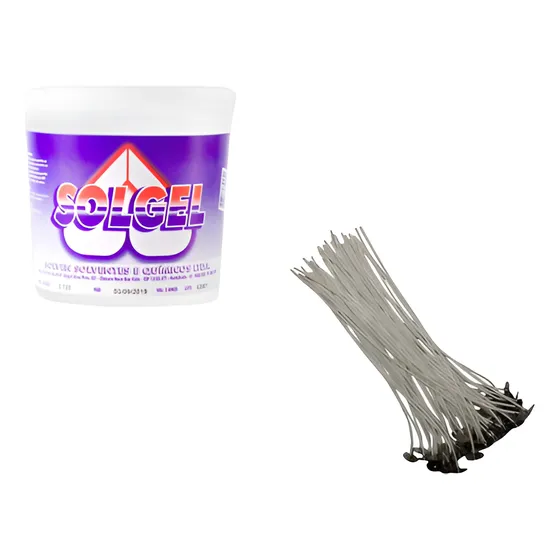 Cera Gel Para Velas Transparente 1kg + 10 Pavios Parafinados