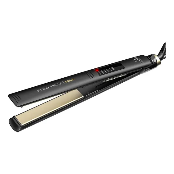 Planchita Gama Elegance Led Gold Color Negro