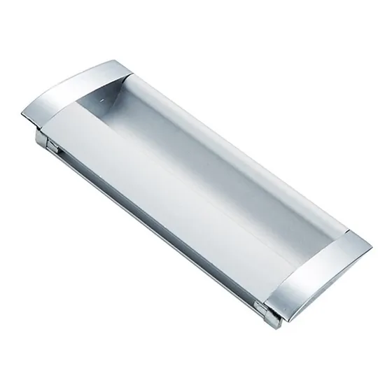 Tirador De Embutir Bari Aluminio Mate 96mm Pack 4