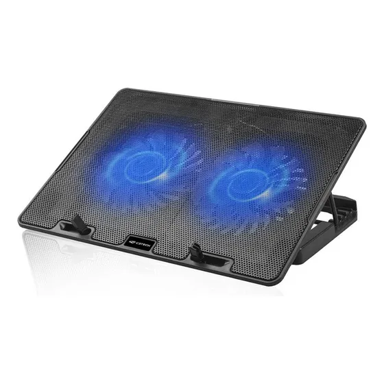 Base Notebook Regulável Refrigerada 15,6 Nbc-50bk C3tech Cor Cinza-escuro LED Azul