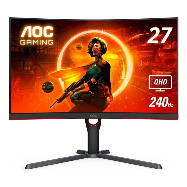 Monitor Curvo Para Juegos Aoc Cq27g3z De 27 , Qhd 2k 2560...