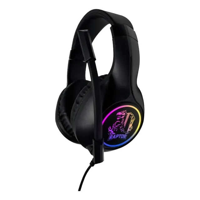 Auriculares Headset Raptor Shadow Core 7.1 Rgb 50mm Usb/3.5m