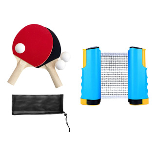 Juego De Paletas De Pong, Red Retráctil, Juego De Azul Juego De Paletas De Pong, Red Retráctil, Juego De Azul