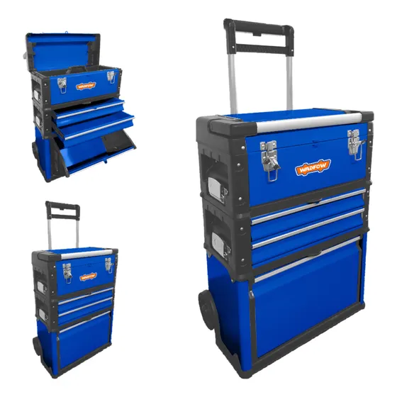 Carro Valija Caja De Herramientas Metal Y Plastico Wadfow