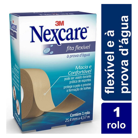 Fita Flexível Nexcare 25,4mm X 4,57m À Prova D'água Fita Flexível Nexcare 25,4mm X 4,57m À Prova D'água