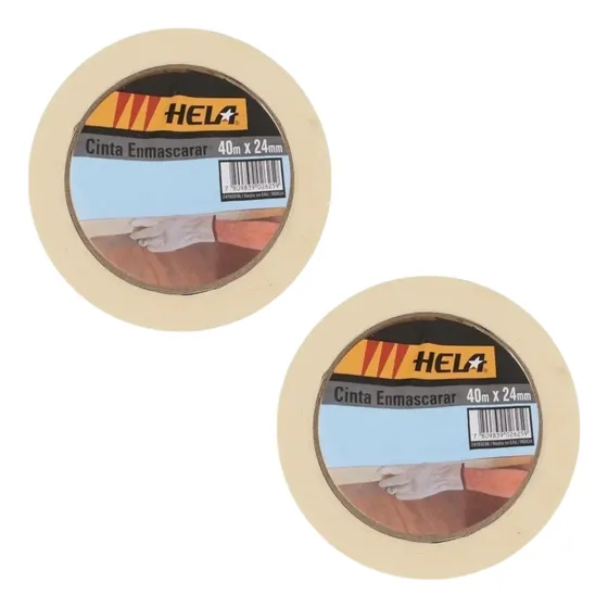 Set 2 Cintas Enmascarar Hela 24mm X 40mt