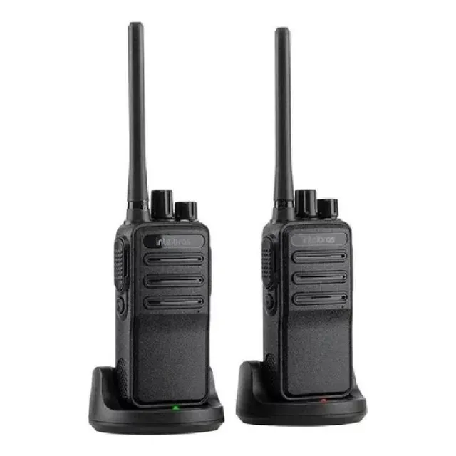 2 Walkie talkie Rádios Comunicadores Intelbras Rc 3002 G2 Preto