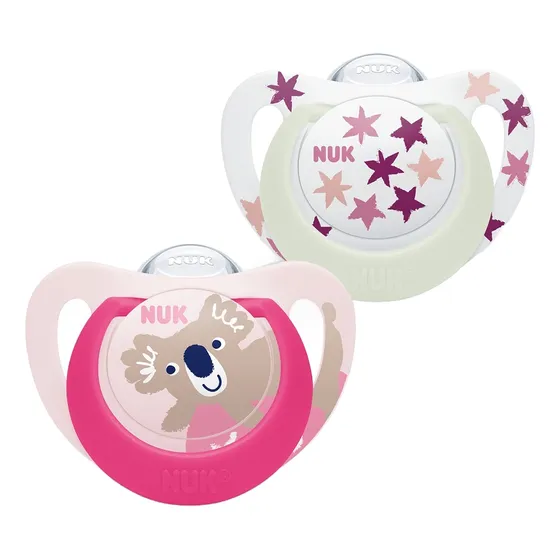 Chupetes Nuk Star Day & Night Bebe Luminoso Pack X 2 Un Color 6/18 Koala