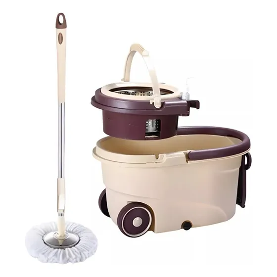 Mopa Trapeador Fregona Giratoria 360 Metalica