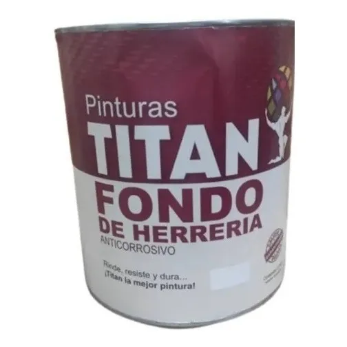 Fondo De Herreria Anticorrosivo Titan 1/4 Gris