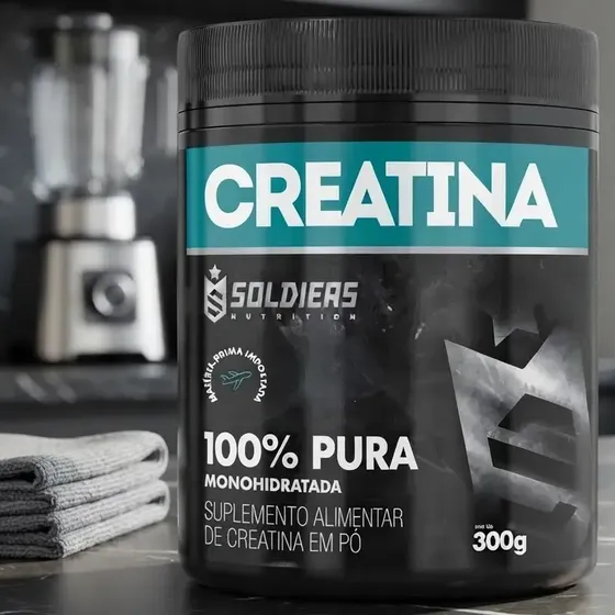 Creatina Soldiers Nutrition em pó Sem sabor x 300g