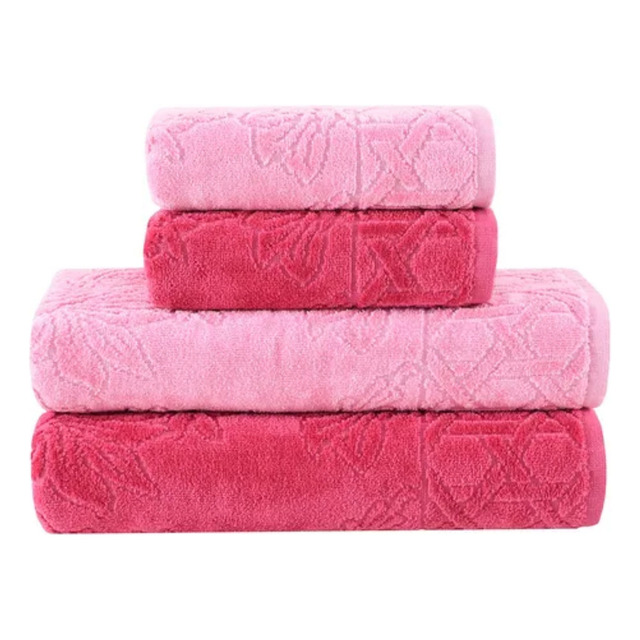 Jogo De Toalhas Banho Village Com 4 Peças Rosa Chic Buddemeyer Jogo De Toalhas Banho Village Com 4 Peças Rosa Chic Buddemeyer