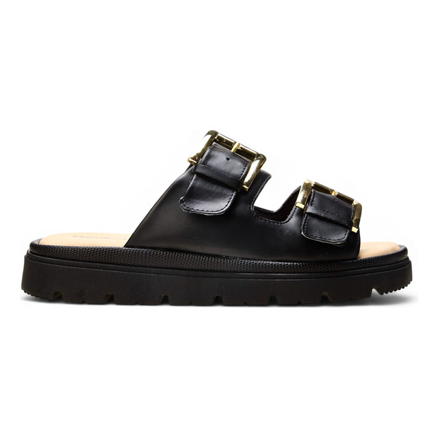 Sandália Slide Feminina 2446402 Com Fivela Dupla Comfortflex Sandália Slide Feminina 2446402 Com Fivela Dupla Comfortflex