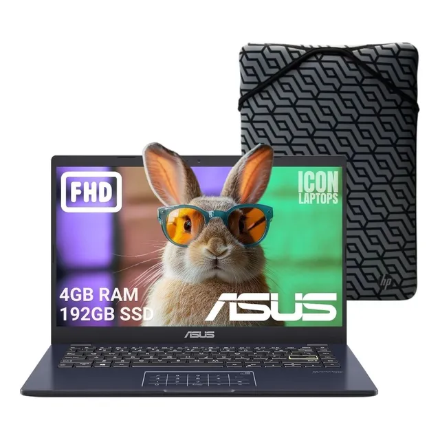 Notebook Asus 14 Intel Celeron N4500 4gb Ram 192gb Fhd Black