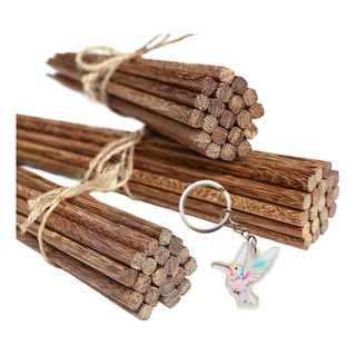 30 Pares Palillos Madera Reutilizables Clásico Chino Japonés 30 Pares Palillos Madera Reutilizables Clásico Chino Japonés
