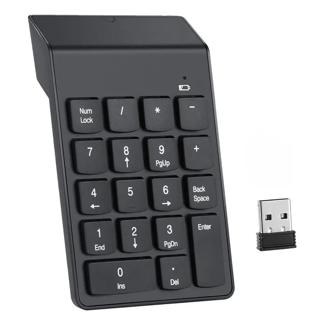 Teclado Numérico Inalámbrico Pc Laptop Portátil Usb 2.4g