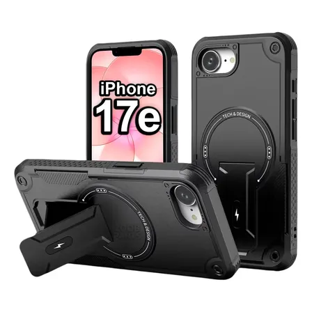 Capa Capinha Case iPhone 17e Magsafe Shield Armadura Impacto Preto (black) Mag Defender