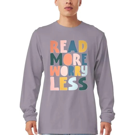 Leer Ma Preocupacion Meno Camiseta Manga Larga Idea Regalo