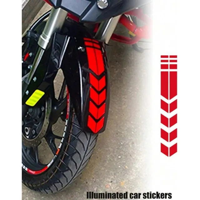 Calcomanías Reflectante De Flechas Guardafangos De Motos