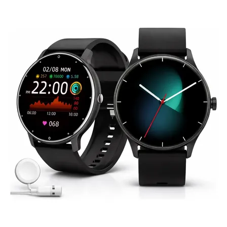Relógio Inteligente Smartwatch Redondo Peje Gps Strava Origi Preto Mesh