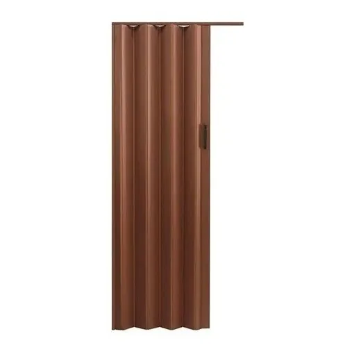 Puerta Plegadiza Pvc Color Marrón 92x210