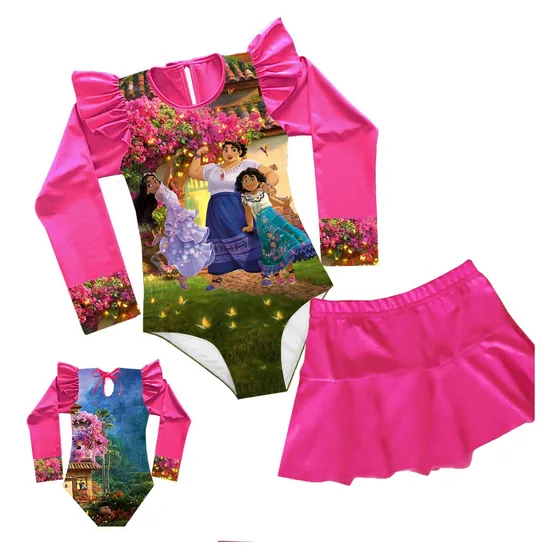Bañador Traje De Baño Encanto Isabela Mirabel Con Falda 