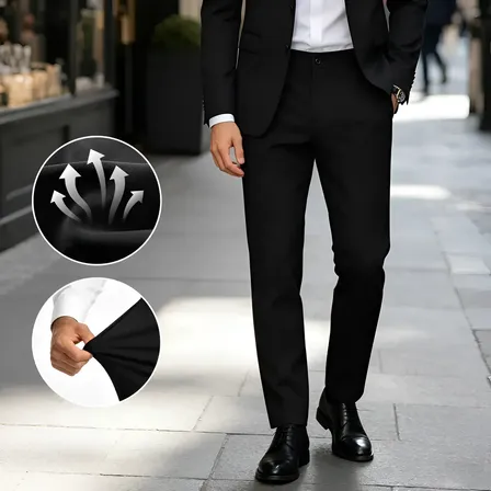 Pantalón De Vestir Casual Para Hombre Cómodo Pantalones