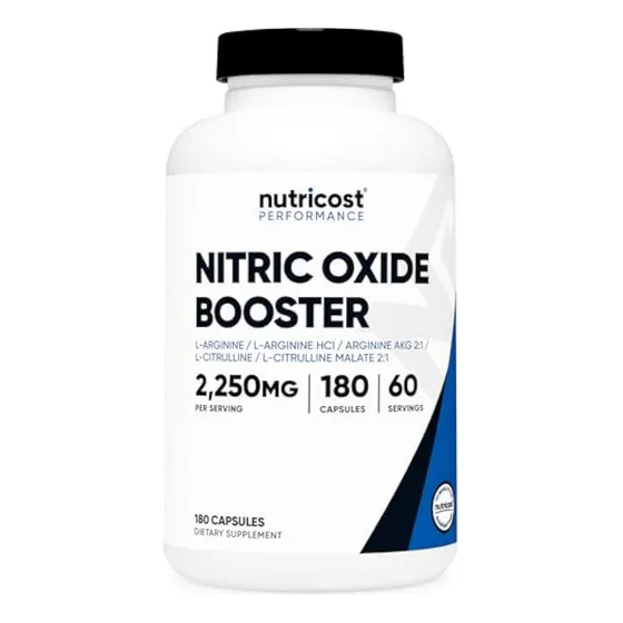 Potenciador De Óxido Nítrico Nutricost 2250 Mg, 180