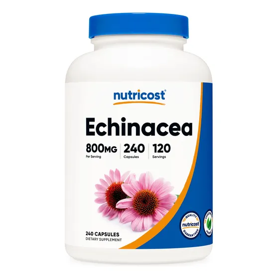 Suplemento Nutricost Echinacea 800 Mg 240 Cápsulas