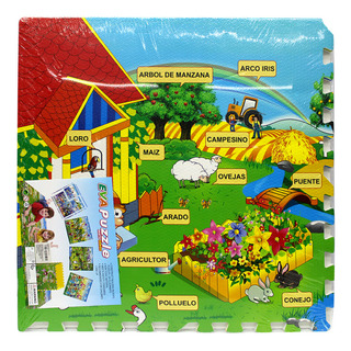 4pz Tapete Fomi Fomay 60x60cm Niños Bebes Juego Didactico 4pz Tapete Fomi Fomay 60x60cm Niños Bebes Juego Didactico