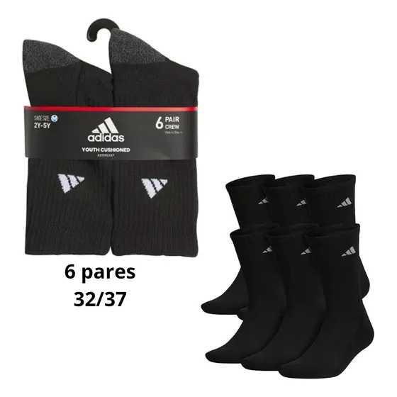 Medias  adidas Niño  Set 6 Pares