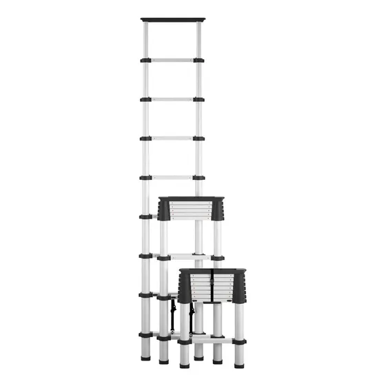 Smartclose - Escalera Telescópica De Aluminio Con Tapa Super