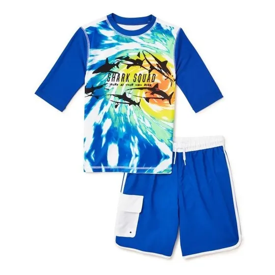 Traje De Baño De Varon Niño 2 Piezas Importado Talla 6 - 7