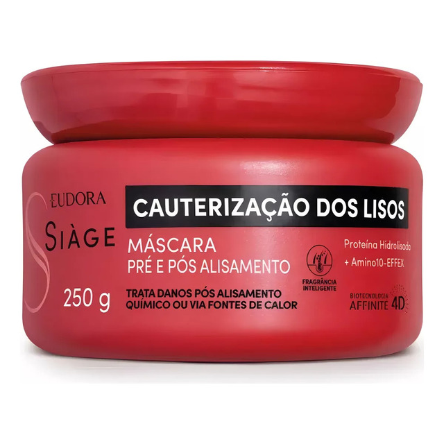 Máscara Eudora Siàge Cauterização Dos Lisos De 250g Máscara Eudora Siàge Cauterização Dos Lisos De 250g
