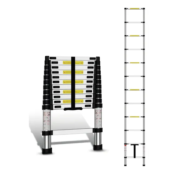 Escalera Telescópica Plegable Multiusos Para Interiores