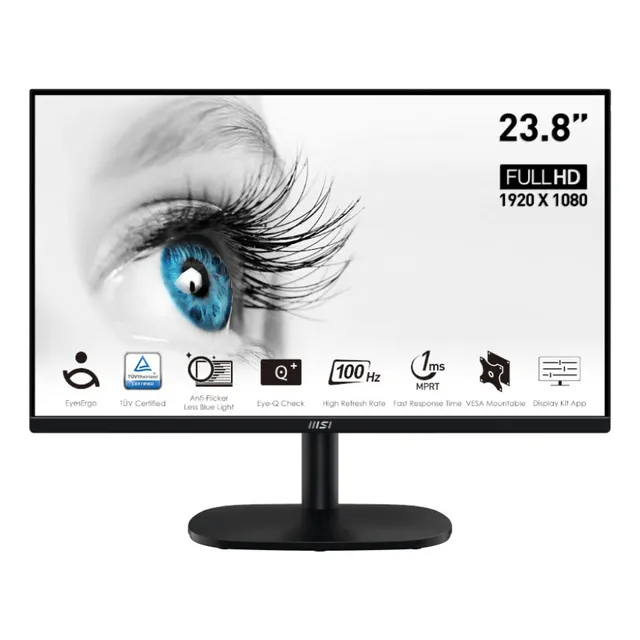 Monitor Gamer Msi 24 Fhd (1920x1080) 100hz 1ms Negro