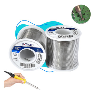 Solda Estanho Fio 1mm 40x60 C/ Fluxo Ra Rolo 250g Com Nf Solda Estanho Fio 1mm 40x60 C/ Fluxo Ra Rolo 250g Com Nf