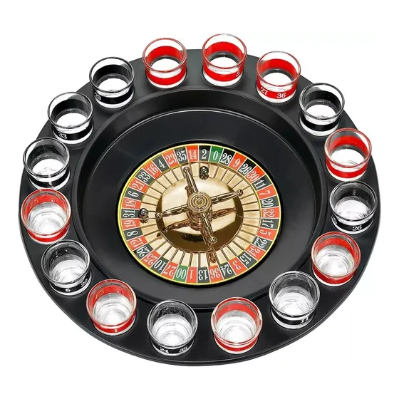 Juego Fiestas Ruleta Rusa Estilo Casino Beber Shots 16 Copas