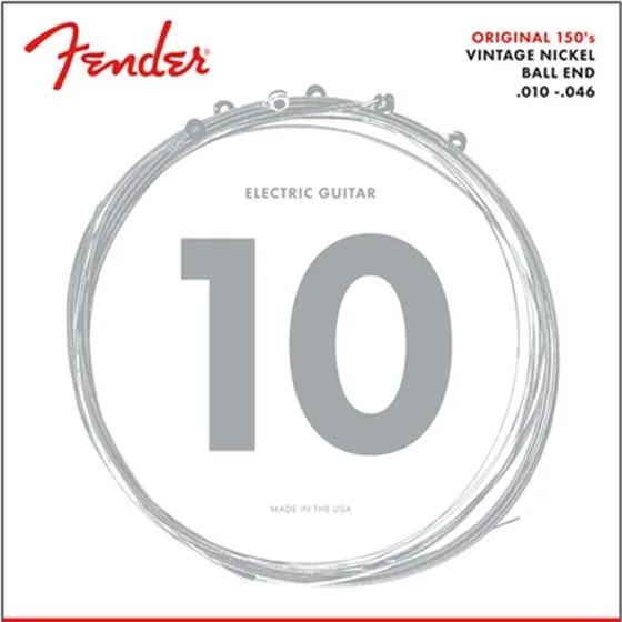 Encordado Guitarra Eléctrica Fender 150r 010 46 Pure Nickel